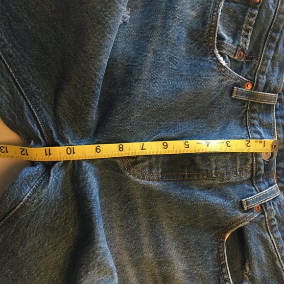 LEVIS 501 Org Fit Wom Jeans W28 L32 Athens Dark Wash - Picture 12 of 15